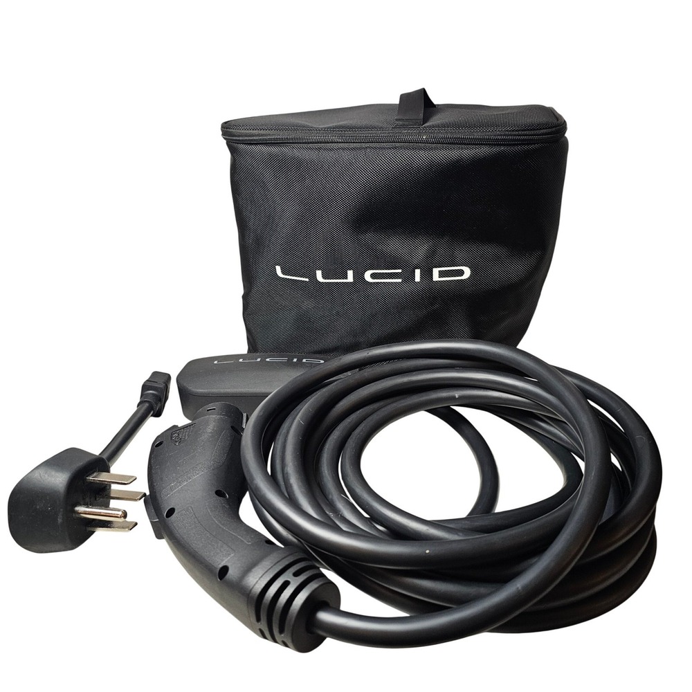 OEM 2022-25 Lucid Air Level 2 Charger EV Cable 120v 240v 12A NEMA 5-15 J1772
